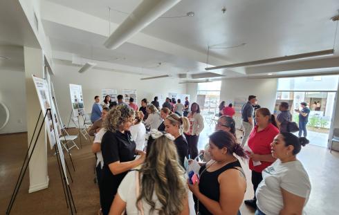 residents and staff at harbor view design open house